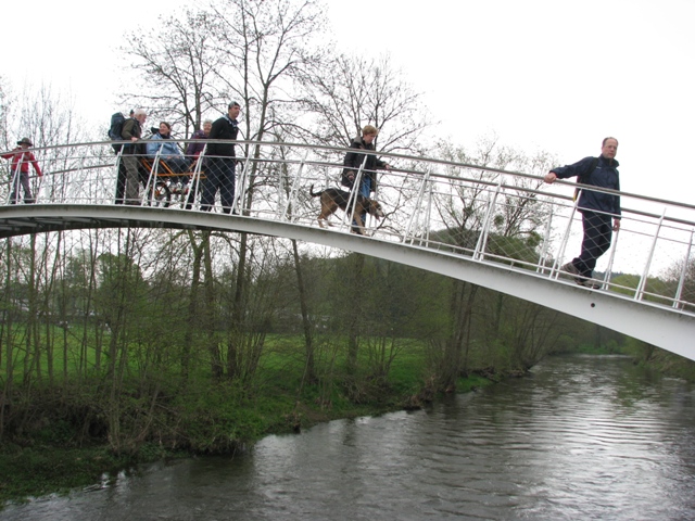 randonnée sportive avec joëlettes, Hotton, 2012